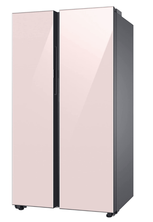 SAMSUNG 653 Litres 3 Star Frost Free Side by Side Door Smart Wi-Fi Enabled Refrigerator with Twin Cooling Plus (RS76CB81A3P0HL, Clean Pink) - Image 3